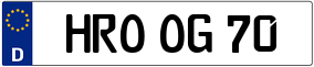 Truck License Plate